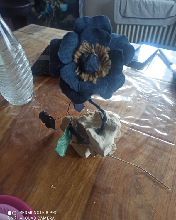 Fleur textile denim